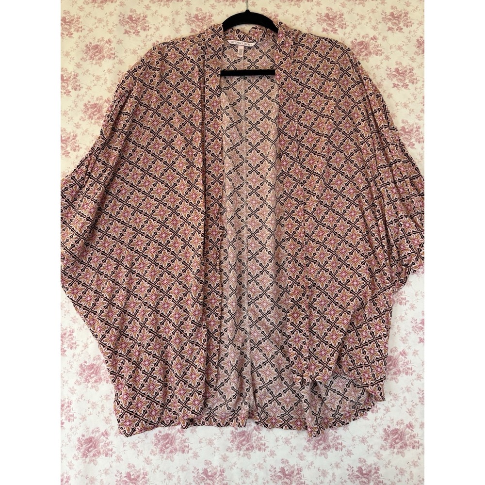 Victoria's Secret Boho Kimono Cardigan Geometric Floral XS/S
